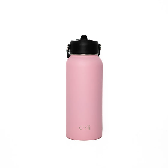 Reusable double wall insulated drink bottle